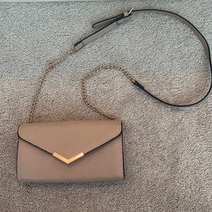 Nude crossbody bag